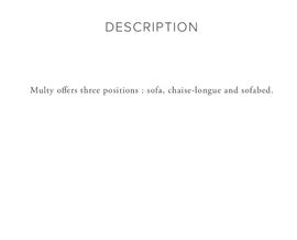 Ligne Roset - Multy couch (sofa, bed, lounge chair) - red suede - excellent condition.