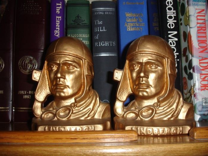 Lindgergh Book Ends