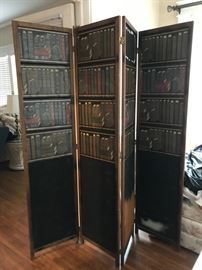 #8 4 panel wicker screen 17x70 ea 4 panels as is picture coming off. $65.00