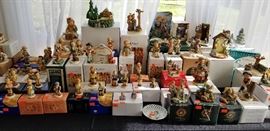 Hummel figurines table