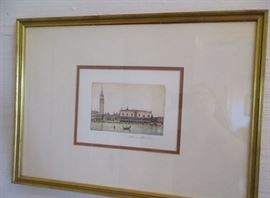 engraving Venice