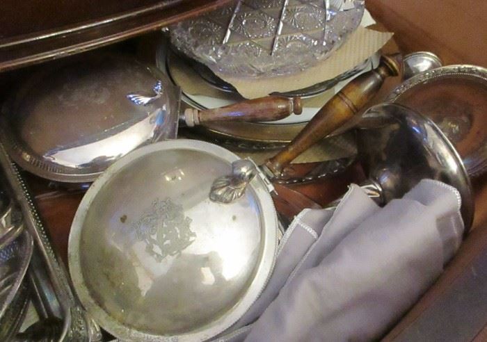sterling and silver plate
