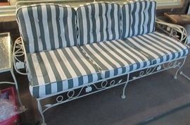 patio furniture (never outside)