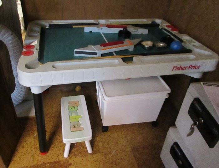 Fisher Price game table vintage