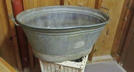 large zinc tub