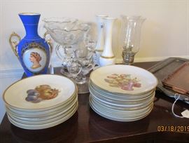 porcelain fruit plates