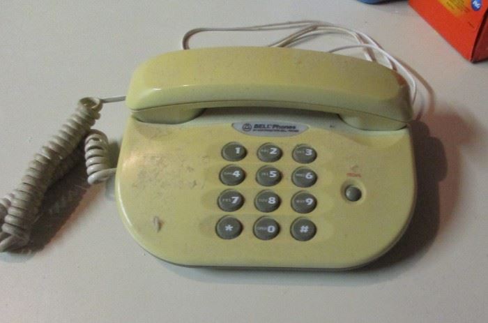 vintage push button phone