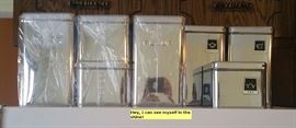 Chrome canister sets!
