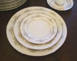 Noritake china. Pattern is "Melissa"