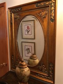 Victorian framed Foyer mirror