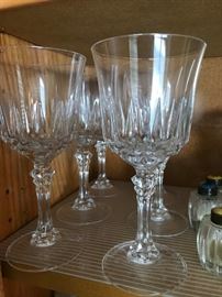 Several wine glass sets