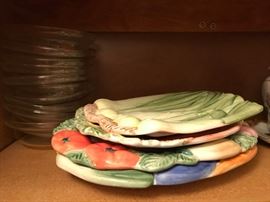 Fitz & Floyd vegetable plates