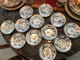 All 12 Chokin Plate Collection by The Hamilton Colleciton