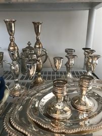 Sterling Silver Candle Stick sets