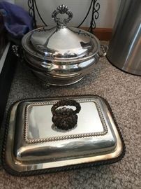 Vintage Silverplate serving dishes