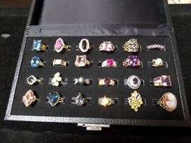 gold rings - some w/ diamonds