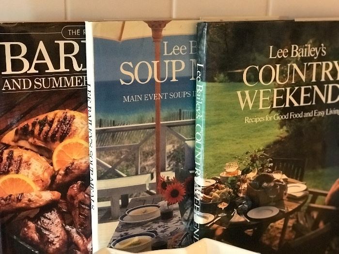 Lots of cookbooks for inspiration