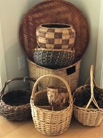 Large collection of well made baskets 