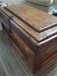 Super cool antique pine chest