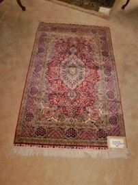 Jaipur (India) Oriental silk rug, 3'1" x 5'4"