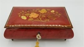 Jewelry both with floral inlay