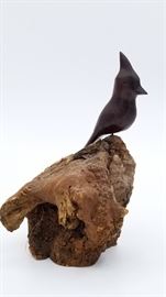 Cardinal wood carving