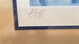 Michael Bryan signed and numbered print of bicycles