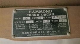 Hammond S6 Chord Organ. Perfect working order! Pristine condition!