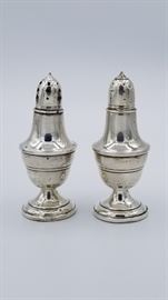 Sterling salt and pepper shakers