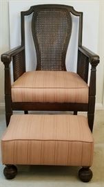 Armchair with ottoman