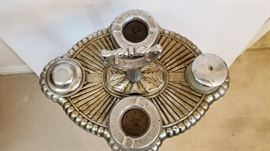 Art deco ash tray with lamp