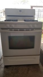 Frigidaire 4 burner gas range and oven