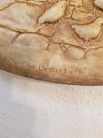 "The Departure" decorative plate