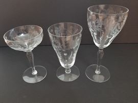 etched glassware