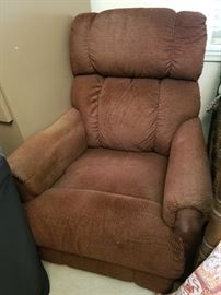 Recliner (maroon colored)