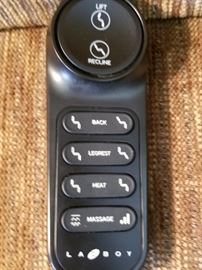 La-Z-Boy electric powered easy chair with heat and massage