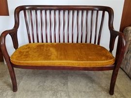 Midcentury vintage loveseat and matching chair