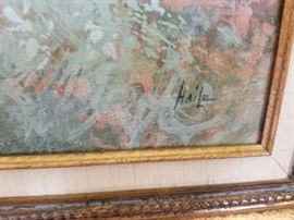 John Haile original oil on canvas, measures 24" x 19"