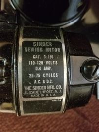 Vintage Singer Portable Electric Sewing Machine model 221-1 from the early 1950s