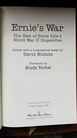 Ernie's War by Ernie Pyle. Easton Press leather bound collectors edition. Perfect condition.
