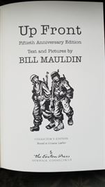 Up Front by Bill Mauldin. Easton Press leather bound collectors edition. Perfect condition.