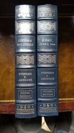 Citizen Soldiers by Stephen Ambrose. Easton Press leather bound collectors edition signed by author. Perfect condition. Still in shrink wrap.