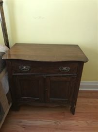 #12 antique wash stand w 1 drawer and 2 doors   $175.00