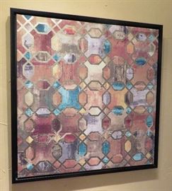 Stretched canvas art