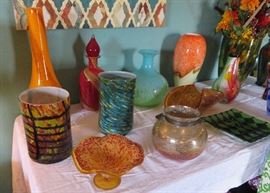 Art glass vases