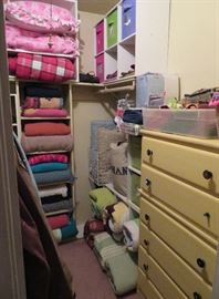 Quilts, handbags, storage