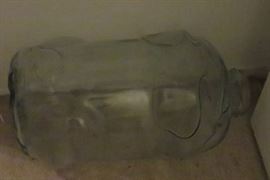 Glass pig jar