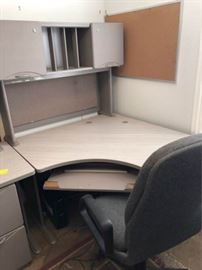 Corner Office Desk and Cubby