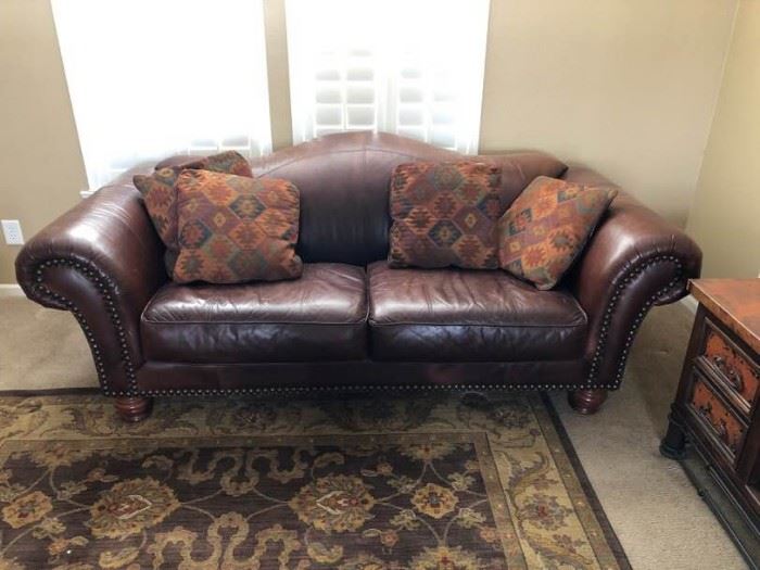 Leather Sealy Sofa