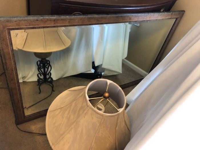 Mirror, Large Decorative and Lamp